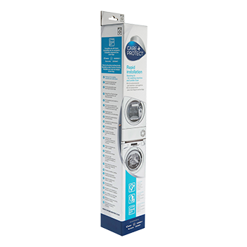 Stapelkit voor wasmachines en droogtrommels STANDAARD afmetingen (47-60cm diepte) met muurbevestiging