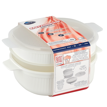 Parní hrnec/parní vařič do mikrovlnné trouby CARE + PROTECT