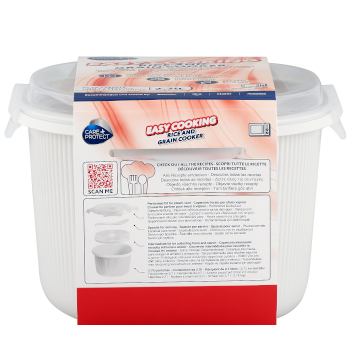 Olla para arroz y cereales para microondas CARE + PROTECT